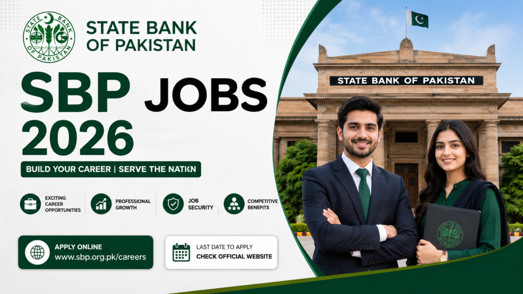 SBP Jobs 2026 – State Bank of Pakistan Careers, Eligibility & Online Apply