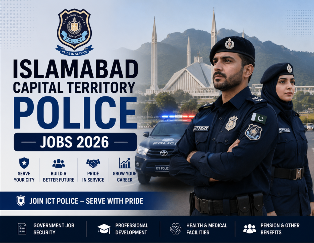 ICT Police Jobs 2026-Complete Procedure to Apply Online