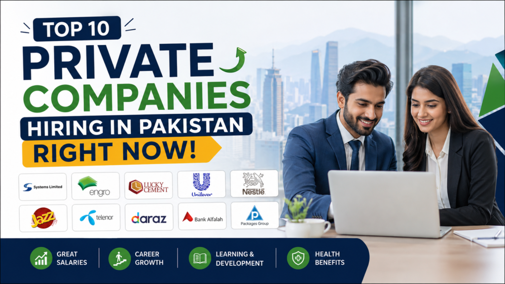 Top 10 Private Companies Hiring in Pakistan