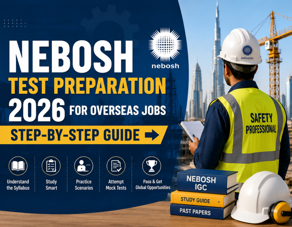 NEBOSH Test Preparation 2026 for Overseas Jobs-Step-by-Step Guide